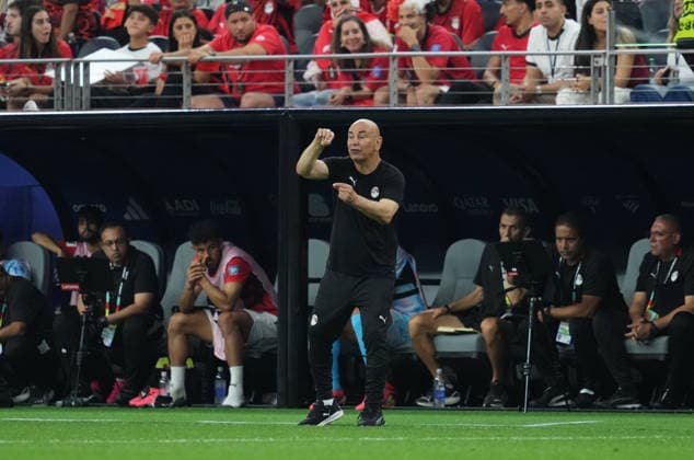 Hossam Hassan (Egypt) during Australia and Egypt, Round of 32 FIFA World Cup, WM, Weltmeisterschaft, Fussball 2026, Dallas Stadium, Arlington, United States on July 3, 2026. Thor Wegner DeFodi Images. (Photo by DeFodi Images) - *** Hossam Hassan of Egypt during the Australia vs. Egypt match in the Round of 32 of the 2026 FIFA World Cup at Dallas Stadium in Arlington, United States, on July 3, 2026. Photo by DeFodi Images (Thor Wegner)