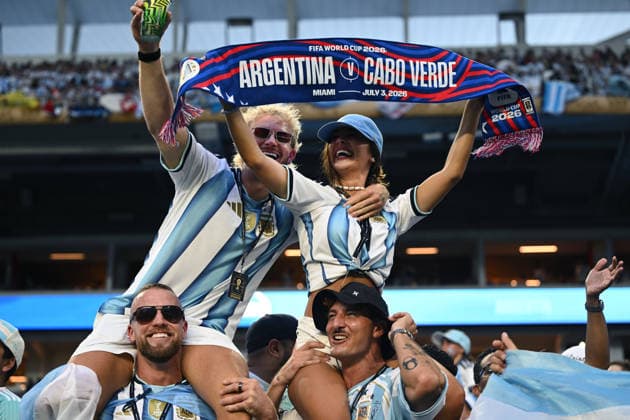 Mg Miami (Stati Uniti) 04 07 2026 - Mondiali di Calcio 2026 Argentina-Capo Verde foto Matteo Gribaudi Image nella foto: tifosi Argentina 