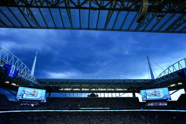Storm clouds over the top of Miami Stadium Argentina v Cape Verde, 2026 FIFA World Cup, WM, Weltmeisterschaft, Fussball Round of 32, Football, Miami Stadium, Miami, Florida, USA - 03 Jul 2026Miami Miami Stadium Florida (FL) United States of America  Copyright: xJavierxGarcia Shutterstockx 16975460u