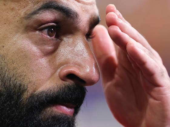 (260704) -- DALLAS, July 4, 2026 -- Mohamed Salah of Egypt reacts after the round of 32 match between Australia and Egypt at the 2026 FIFA World Cup, WM, Weltmeisterschaft, Fussball at Dallas Stadium in Dallas, the United States, July 3, 2026. ) (SP)U.S.-DALLAS-FOOTBALL-FIFA WORLD CUP-ROUND OF 32-AUS VS EGY LixYing 