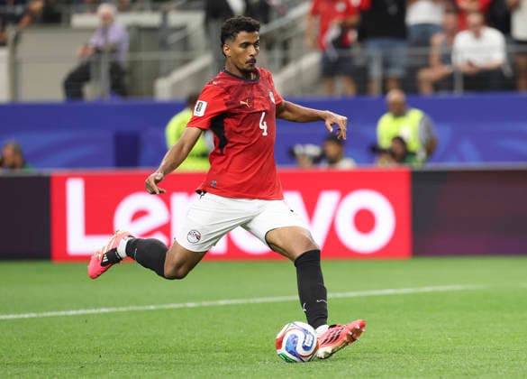 (260704) -- DALLAS, July 4, 2026 -- Hossam Abdelmaguid of Egypt shoots a penalty kick during the round of 32 match between Australia and Egypt at the 2026 FIFA World Cup, WM, Weltmeisterschaft, Fussball at Dallas Stadium in Dallas, the United States, July 3, 2026. ) (SP)U.S.-DALLAS-FOOTBALL-FIFA WORLD CUP-ROUND OF 32-AUS VS EGY LixYing 