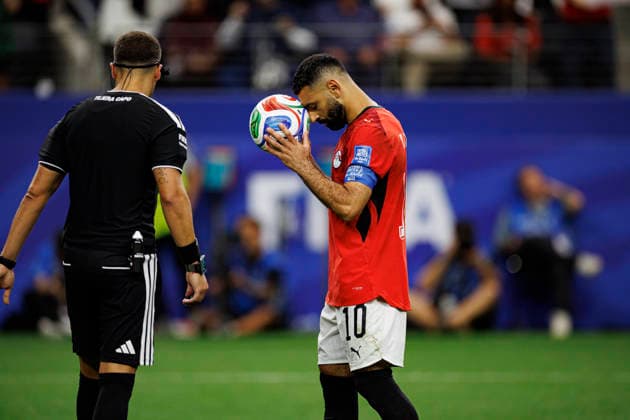 Mohamed Salah seen during FIFA World Cup, WM, Weltmeisterschaft, Fussball 2026 game between national teams of Australia and Egypt (Grzegorz Wajda Ball Raw Images) Arlington Dallas Stadium USA Copyright: xGrzegorzxWajdax grzegorzwajda_australia_egypt_2526_7-6