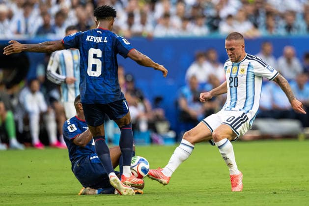 260704 Alexis Mac Allister of Argentina during the FIFA World Cup, WM, Weltmeisterschaft, Fussball 2026 round of 32 football match between Argentina and Cabo Verde on July 4, 2026 in Miami. Photo: Jon Olav Nesvold BILDBYRAN COP 217 JE0139 fotboll football soccer fotball vm fotbolls-vm fotball-vm fotbolls-vm 2026 fifa world cup 2026 sextondelsfinal round of 32 23 bbeng *** July 4, 2026: Alexis Mac Allister of Argentina during the FIFA World Cup 2026 Round of 32 soccer match between Argentina and Cape Verde on July 4, 2026 in Miami. Photo by Jon Olav Nesvold, BILDBYRAN COP 217 JE0139 soccer football fotball World Cup soccer World Cup 2026 FIFA World Cup 2026 round of 32 23 bbeng  Copyright: JONxOLAVxNESVOLD BB260704JE020