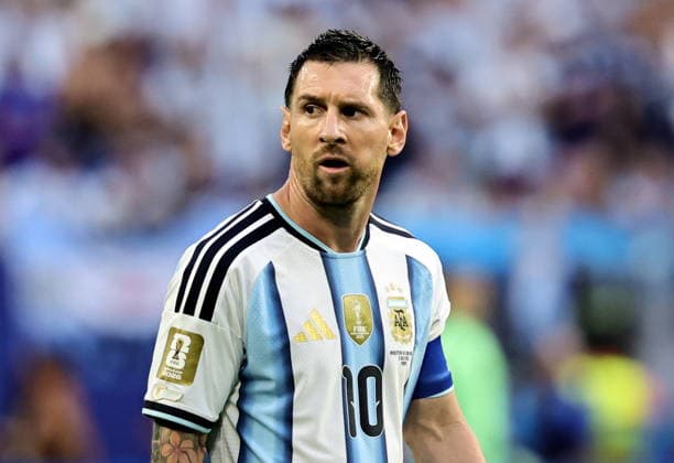 FIFA World Cup, WM, Weltmeisterschaft, Fussball 2026 - Round of 32 - Argentina vs Cape Verde Lionel Messi of Argentina looks on during the FIFA World Cup 2026 Round of 32 match Argentina against Cape Verde, in Miami, USA, 03 July 2026. MIAMI United States  Copyright: xRONALDxWITTEKx