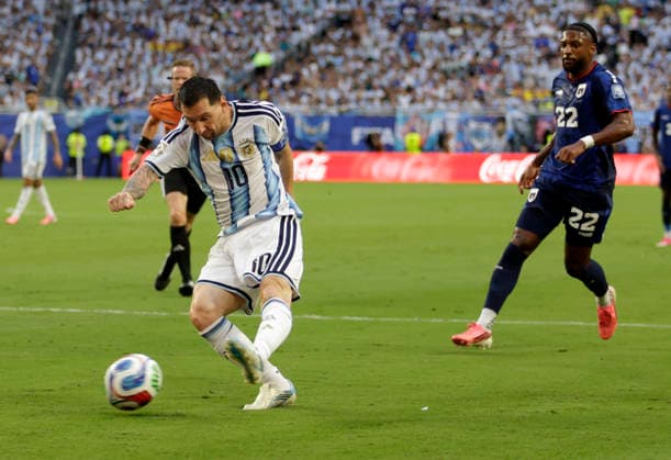 Lionel Messi. Argentina vs Cabo Verde. 16 avos de Final Copa del Mundo 2026 *** Lionel Messi: Argentina vs. Cape Verde, Round of 16, 2026 World Cup Copyright: xxdanielxferrarix
