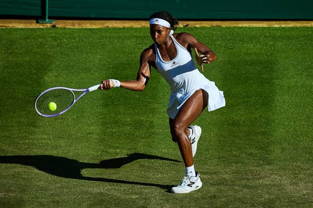 July 3, 2026, London, London, Great Britain: Coco Gauff of United States during The Championships Wimbledon Tennis 2026: Grand Slam: The Championships Wimbledon: 5th Day: 3rd RD: GAUFF 6:3 6:7 6:2 LIU  - ZUMAs343 20260703_zsp_s343_055 Copyright: xMathiasxSchulzx