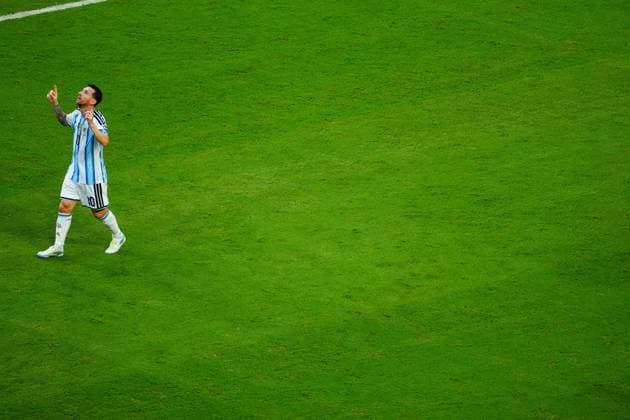 Lionel Messi of Argentina celebrates his goal Argentina v Cape Verde, 2026 FIFA World Cup, WM, Weltmeisterschaft, Fussball Round of 32, Football, Miami Stadium, Miami, Florida, USA - 03 Jul 2026Miami Miami Stadium Florida (FL) United States of America  Copyright: xJavierxGarcia Shutterstockx 16975460aq