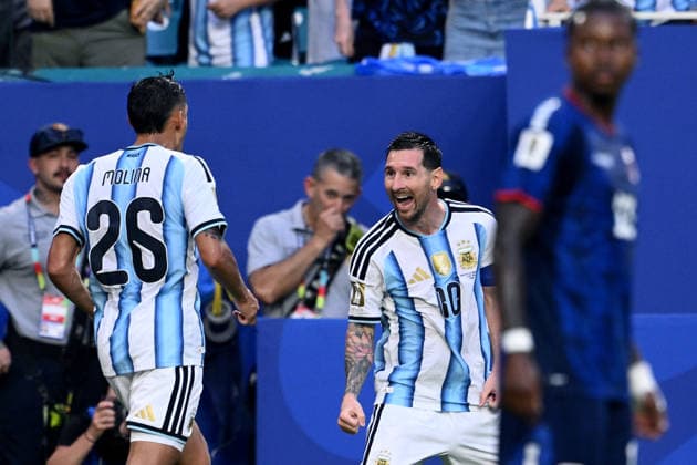 Mg Miami (Stati Uniti) 04 07 2026 - Mondiali di Calcio 2026 Argentina-Capo Verde foto Matteo Gribaudi Image nella foto: esultanza gol Lionel Messi 