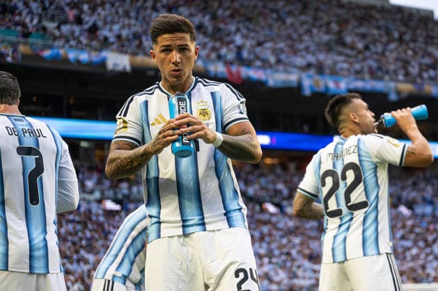 260704 Enzo Fernandez of Argentina during the FIFA World Cup, WM, Weltmeisterschaft, Fussball 2026 round of 32 football match between Argentina and Cabo Verde on July 4, 2026 in Miami. Photo: Jon Olav Nesvold BILDBYRAN COP 217 JE0139 fotboll football soccer fotball vm fotbolls-vm fotball-vm fotbolls-vm 2026 fifa world cup 2026 sextondelsfinal round of 32 23 bbeng *** July 4, 2026: Enzo Fernández of Argentina during the FIFA World Cup 2026 Round of 32 soccer match between Argentina and Cape Verde on July 4, 2026 in Miami. Photo by Jon Olav Nesvold, BILDBYRAN COP 217 JE0139 soccer football fotball World Cup soccer World Cup 2026 FIFA World Cup 2026 Round of 32 23 bbeng  Copyright: JONxOLAVxNESVOLD BB260704JE058