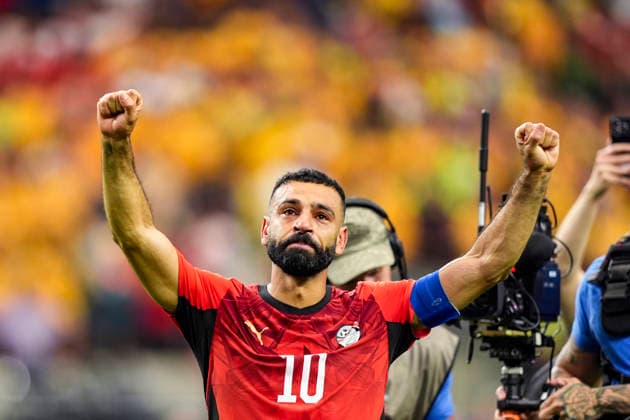 Egypt s Mohamed Salah celebrating emotionally after winning the penalty shootout between Australia and Egypt at the 2026 World Cup, held at Dallas Stadium in Dallas, United States. Richard Callis Fotoarena (Richard Callis SPP)  Copyright: xRichardxCallisx xSPPx spp-en-RiCa-2978527