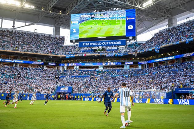 260704 Lionel Messi of Argentina during the FIFA World Cup, WM, Weltmeisterschaft, Fussball 2026 round of 32 football match between Argentina and Cabo Verde on July 4, 2026 in Miami. Photo: Jon Olav Nesvold BILDBYRAN COP 217 JE0139 fotboll football soccer fotball vm fotbolls-vm fotball-vm fotbolls-vm 2026 fifa world cup 2026 sextondelsfinal round of 32 23 bbeng *** July 4, 2026: Lionel Messi of Argentina during the FIFA World Cup 2026 Round of 32 soccer match between Argentina and Cape Verde on July 4, 2026 in Miami. Photo by Jon Olav Nesvold, BILDBYRAN COP 217 JE0139 soccer football fotball World Cup soccer World Cup 2026 FIFA World Cup 2026 round of 32 23 bbeng  Copyright: JONxOLAVxNESVOLD BB260704JE062
