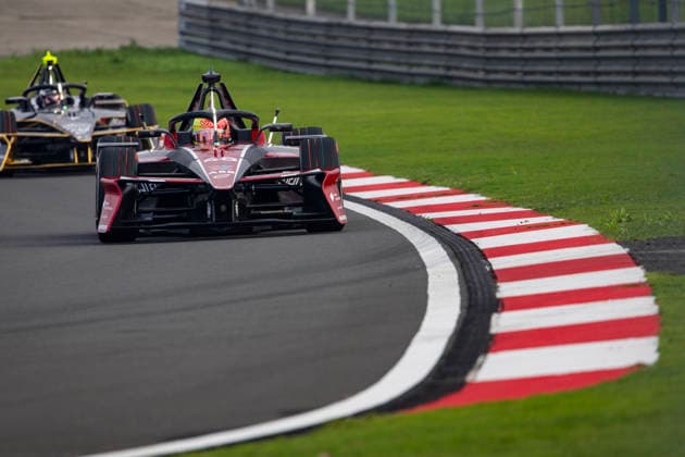 2026 FORMULA E SHANGHAI ePRIX 48 MORTARA Edoardo (swi), Mahindra Racing, Mahindra M12Electro, action during the Shanghai ePrix, 12th and 13th round of the 2025-26 ABB FIA Formula E World Championship, WM, Weltmeisterschaft on the Shanghai International Circuit from July 3 to 5, 2026 in Shanghai, China - ShanghaiChina  Copyright: xJULIENxDELFOSSEx