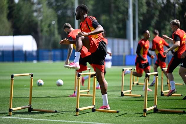Belgian national football team - FIFA World Cup, WM, Weltmeisterschaft, Fussball 2026 - media activities 03 07 2026 RENTON, UNITED STATES OF AMERICA - JULY 03 : Lukebakio Dodi forward of Belgium pictured during a training session of the Belgian national football team during the FIFA World Cup 2026 on July 3, 2026 in Renton, United States of America, 03 07 2026 Renton United States of America  Copyright: xNicoxVereeckenx