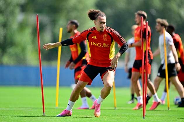 Belgian national football team - FIFA World Cup, WM, Weltmeisterschaft, Fussball 2026 - media activities 03 07 2026 RENTON, UNITED STATES OF AMERICA - JULY 03 : Theate Arthur defender of Belgium pictured during a training session of the Belgian national football team during the FIFA World Cup 2026 on July 3, 2026 in Renton, United States of America, 03 07 2026 Renton United States of America  Copyright: xJanxDexMeuleneirx