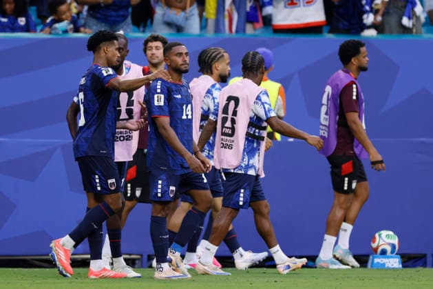 Argentina v Cabo Verde: Round of 32 - FIFA World Cup, WM, Weltmeisterschaft, Fussball 2026 Kevin Pina and Deroy Duarte of Cabo Verde celebrate equalizing goal during the FIFA World Cup 2026 Round Of 32 match between Argentina and Cabo Verde at Miami Stadium on July 3, 2026 in Miami Gardens, United States. Miami Gardens Miami Stadium FL United States Copyright: xAllstarxPicturexLibraryxLtdx