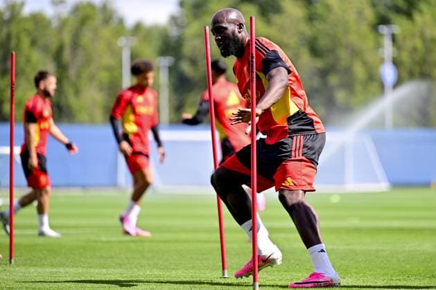 Belgium s Romelu Lukaku pictured during a training session of Belgian national soccer team Red Devils, on Friday 03 July 2026 in their base camp, home of the Seattle Sounders, Renton, Seattle, USA. The Rode Duivels - Diables Rouges qualified for the knockout stage of the 2026 FIFA World Cup, WM, Weltmeisterschaft, Fussball where they ll meet USA in the round of 16 on July 7th. DIRKxWAEM  x180294643x
