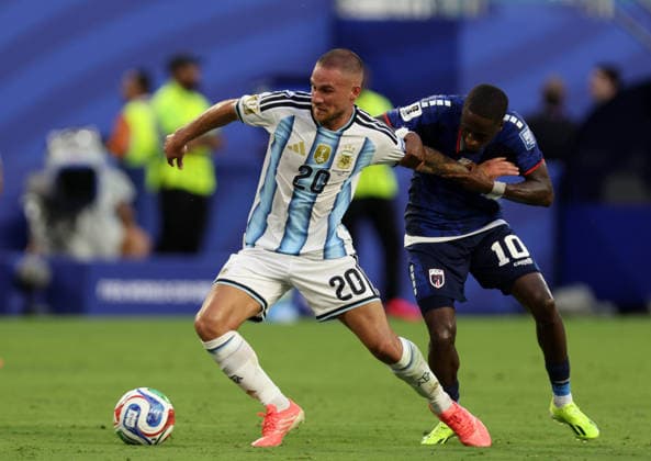 Alexis Mac Allister. Argentina vs Cabo Verde. 16 avos de Final Copa del Mundo 2026 *** Alexis Mac Allister: Argentina vs. Cape Verde, Round of 16, 2026 World Cup Copyright: xxx