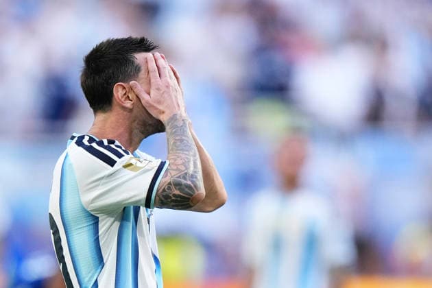 July 3, 2026, Miami Gardens, Florida, United States: Lionel Messi of Argentina reacts during the FIFA World Cup, WM, Weltmeisterschaft, Fussball 2026 Round Of 32 match between Argentina and Cabo Verde at Miami Stadium on July 3, 2026 in Miami Gardens, United States. Argentina V Cabo Verde: Round Of 32 - FIFA World Cup 2026  - ZUMAa181 20260703_zaa_a181_053 Copyright: xJosexBretonx