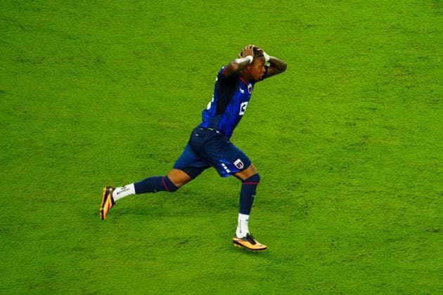 Sidny Lopes Cabral of Cape Verde in disbelief as he celebrates his goal Argentina v Cape Verde, 2026 FIFA World Cup, WM, Weltmeisterschaft, Fussball Round of 32, Football, Miami Stadium, Miami, Florida, USA - 03 Jul 2026Miami Miami Stadium Florida (FL) United States of America  Copyright: xJavierxGarcia Shutterstockx 16975460cb