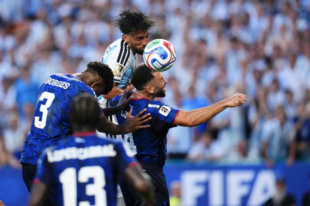 July 3, 2026, Miami Gardens, Florida, United States: Nico Gonzalez of Argentina in action during the FIFA World Cup, WM, Weltmeisterschaft, Fussball 2026 Round Of 32 match between Argentina and Cabo Verde at Miami Stadium on July 3, 2026 in Miami Gardens, United States. Argentina V Cabo Verde: Round Of 32 - FIFA World Cup 2026  - ZUMAa181 20260703_zaa_a181_056 Copyright: xJosexBretonx