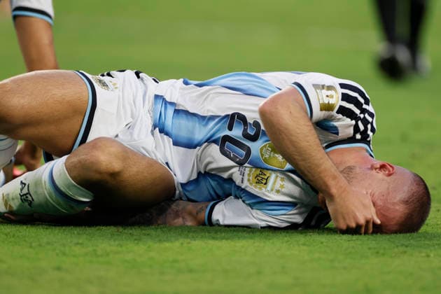 Argentina v Cabo Verde: Round of 32 - FIFA World Cup, WM, Weltmeisterschaft, Fussball 2026 Alexis Mac Allister of Argentina reacts during the FIFA World Cup 2026 Round Of 32 match between Argentina and Cabo Verde at Miami Stadium on July 3, 2026 in Miami Gardens, United States. Miami Gardens Miami Stadium FL United States Copyright: xAllstarxPicturexLibraryxLtdx