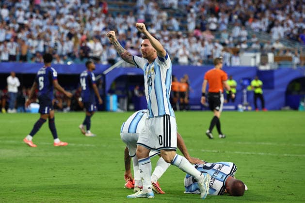FIFA World Cup, WM, Weltmeisterschaft, Fussball 2026: Argentina v Cape Verde MIAMI, USA - 3rd July 2026: Lionel Messi of Argentina celebrates his side s second goal during the FIFA World Cup 2026 Round of 32 match between Argentina and Cape Verde at Miami Stadium Miami Miami Stadium United States of America Copyright: xCraigxMercerx xPeakxActionxPhotosx