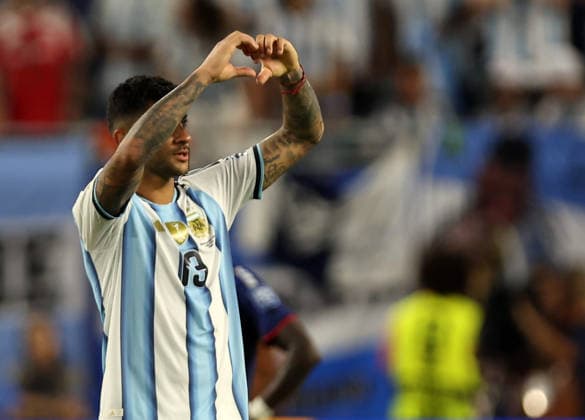 Cuti Romero. Argentina vs Cabo Verde. 16 avos de Final Copa del Mundo 2026 *** Cuti Romero: Argentina vs. Cape Verde, Round of 16, 2026 World Cup Copyright: xxx