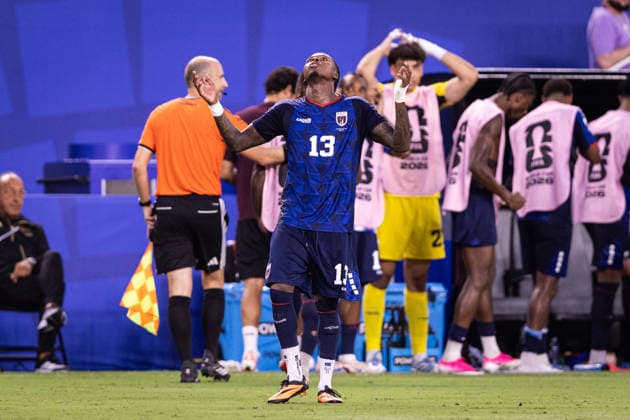 Argentina v Cabo Verde: round of 32 - FIFA World Cup, WM, Weltmeisterschaft, Fussball 2026 MIAMI, FL - JULY 3: Sidny Lopes Cabral 13 of Cabo Verde celebrates after scoring a goal during the FIFA World Cup 2026 round of 32 match between Argentina and Cabo Verde at Miami Stadium on July 3, 2026 in Miami, USA. (Photo by Victor Monteiro PxImages) Miami Miami Stadium FL USA Copyright: xVictorxMonteirox