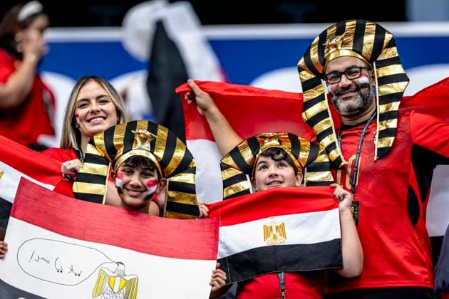 DALLAS - Egyptian supporters during the 2026 World Cup match between Australia and Egypt at Dallas Stadium on July 3, 2026, in Dallas, United States. (Photo by Stefan Koops EYE4IMAGES DeFodi Images) - *** DALLAS Egyptian fans during the 2026 World Cup match between Australia and Egypt at Dallas Stadium on July 3, 2026, in Dallas, United States. Photo by Stefan Koops, EYE4IMAGES, DeFodi Images