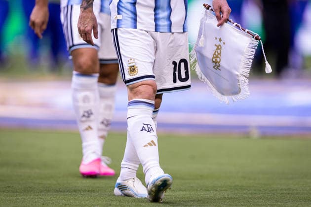 Argentina v Cabo Verde: round of 32 - FIFA World Cup, WM, Weltmeisterschaft, Fussball 2026 MIAMI, FL - JULY 3: Lionel Messi is seen before the FIFA World Cup 2026 round of 32 match between Argentina and Cabo Verde at Miami Stadium on July 3, 2026 in Miami, USA. (Photo by Victor Monteiro PxImages) Miami Miami Stadium FL USA Copyright: xVictorxMonteirox