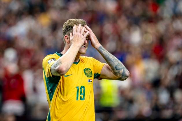DALLAS - Harry Souttar of Australia during the 2026 World Cup match between Australia and Egypt at Dallas Stadium on July 3, 2026, in Dallas, United States. (Photo by Stefan Koops EYE4IMAGES DeFodi Images) - *** DALLAS Harry Souttar of Australia during the 2026 World Cup match between Australia and Egypt at Dallas Stadium on July 3, 2026, in Dallas, United States. Photo by Stefan Koops, EYE4IMAGES, DeFodi Images