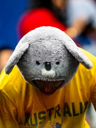 DALLAS - supporter of Australia during the 2026 World Cup match between Australia and Egypt at Dallas Stadium on July 3, 2026, in Dallas, United States. (Photo by Stefan Koops EYE4IMAGES DeFodi Images) - *** A DALLAS supporter of Australia during the 2026 World Cup match between Australia and Egypt at Dallas Stadium on July 3, 2026, in Dallas, United States. Photo by Stefan Koops, EYE4IMAGES, DeFodi Images