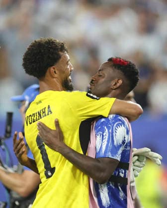 (260704) -- MIAMI, July 4, 2026 -- Cabo Verde s goalkeeper Vozinha (L) reacts after the round of 32 match between Argentina and Cabo Verde at the 2026 FIFA World Cup, WM, Weltmeisterschaft, Fussball at Miami Stadium, Miami, the United States, July 3, 2026. ) (SP)U.S.-MIAMI-FOOTBALL-FIFA WORLD CUP-ROUND OF 32-ARGENTINA VS CABO VERDE ZhangxChen 