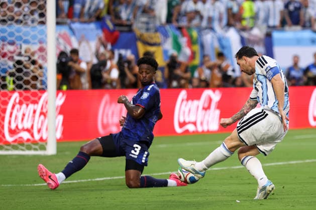 MIAMI GARDENS, FLORIDA - JULY 03: Lionel Messi 10 of Argentina shoots the ball during the FIFA World Cup, WM, Weltmeisterschaft, Fussball 2026 Round of 32 match between Argentina and Cabo Verde at Miami Stadium on July 3, 2026 in Miami Gardens, Florida.  Copyright: xWuxZhizhaox 111652149568