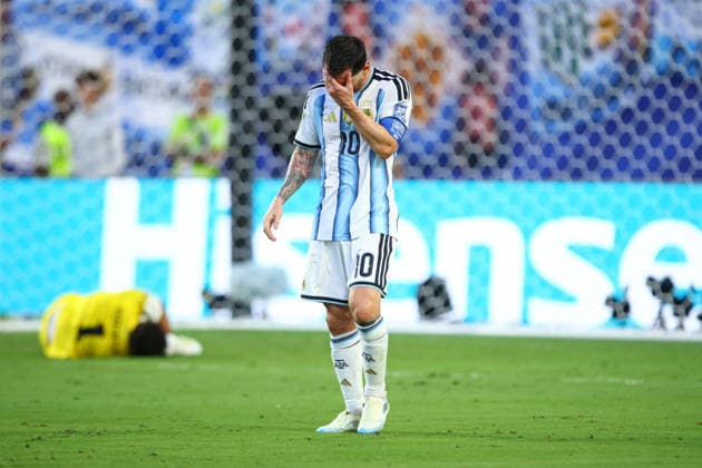 FIFA World Cup, WM, Weltmeisterschaft, Fussball 2026: Argentina v Cape Verde MIAMI, USA - 3rd July 2026: Lionel Messi of Argentina reacts during the FIFA World Cup 2026 Round of 32 match between Argentina and Cape Verde at Miami Stadium Miami Miami Stadium United States of America Copyright: xCraigxMercerx xPeakxActionxPhotosx