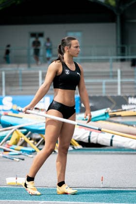 Weisbrodt Eva Marie (MTG Mannheim, 55, Stabhochsprung Frauen), GER, Leichtathletik, Athletics, Deutsche Meisterschaften U18 U23, Wattenscheid, 03.07.2026, GER, Leichtathletik, Athletics, Deutsche Meisterschaften U18 U23, Wattenscheid, 03.07.2026 Wattenscheid *** Weisbrodt Eva Marie MTG Mannheim, 55, Women s Pole Vault, GER, Track and Field, Athletics, German U18 and U23 Championships, Wattenscheid, July 3, 2026, GER, Track and Field, Athletics, German U18 and U23 Championships, Wattenscheid, July 3, 2026, Wattenscheid Copyright: xStefanxMayerx EP_SMR