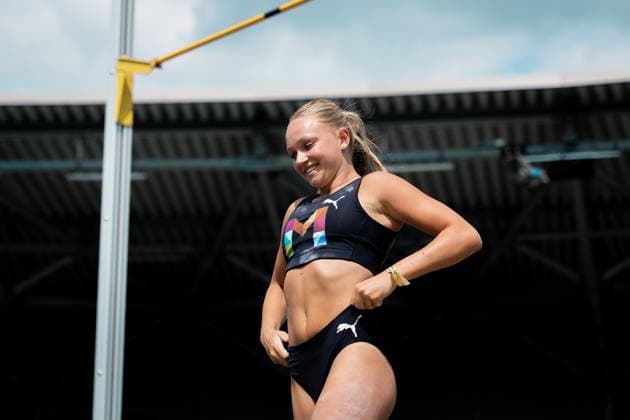 Gretzler Line (USC Mainz, 1143, Stabhochsprung Frauen), GER, Leichtathletik, Athletics, Deutsche Meisterschaften U18 U23, Wattenscheid, 03.07.2026, GER, Leichtathletik, Athletics, Deutsche Meisterschaften U18 U23, Wattenscheid, 03.07.2026 Wattenscheid *** Gretzler Line USC Mainz, 1143, Women s Pole Vault, GER, Track and Field, Athletics, German U18 and U23 Championships, Wattenscheid, July 3, 2026, GER, Track and Field, Athletics, German U18 and U23 Championships, Wattenscheid, July 3, 2026, Wattenscheid Copyright: xStefanxMayerx EP_SMR