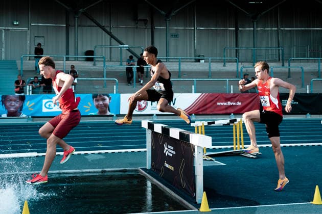 Cais Noah (Laufgemeinschaft Wehringen, 273, 3000m Hindernis Maenner), GER, Leichtathletik, Athletics, Deutsche Meisterschaften U18 U23, Wattenscheid, 03.07.2026, GER, Leichtathletik, Athletics, Deutsche Meisterschaften U18 U23, Wattenscheid, 03.07.2026 Wattenscheid *** Cais Noah Laufgemeinschaft Wehringen, 273, Men s 3000m Steepchase, GER, Track and Field, Athletics, German U18 and U23 Championships, Wattenscheid, July 3, 2026, GER, Track and Field, Athletics, German U18 and U23 Championships, Wattenscheid, July 3, 2026, Wattenscheid Copyright: xStefanxMayerx EP_SMR