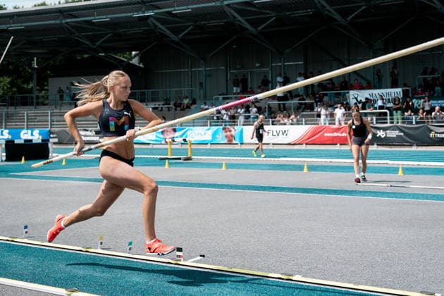 Gretzler Line (USC Mainz, 1143, Stabhochsprung Frauen), GER, Leichtathletik, Athletics, Deutsche Meisterschaften U18 U23, Wattenscheid, 03.07.2026, GER, Leichtathletik, Athletics, Deutsche Meisterschaften U18 U23, Wattenscheid, 03.07.2026 Wattenscheid *** Gretzler Line USC Mainz, 1143, Women s Pole Vault, GER, Track and Field, Athletics, German U18 and U23 Championships, Wattenscheid, July 3, 2026, GER, Track and Field, Athletics, German U18 and U23 Championships, Wattenscheid, July 3, 2026, Wattenscheid Copyright: xStefanxMayerx EP_SMR