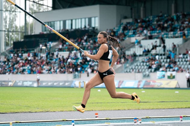Weisbrodt Eva Marie (MTG Mannheim, 55, Stabhochsprung Frauen), GER, Leichtathletik, Athletics, Deutsche Meisterschaften U18 U23, Wattenscheid, 03.07.2026, GER, Leichtathletik, Athletics, Deutsche Meisterschaften U18 U23, Wattenscheid, 03.07.2026 Wattenscheid *** Weisbrodt Eva Marie MTG Mannheim, 55, Women s Pole Vault, GER, Track and Field, Athletics, German U18 and U23 Championships, Wattenscheid, July 3, 2026, GER, Track and Field, Athletics, German U18 and U23 Championships, Wattenscheid, July 3, 2026, Wattenscheid Copyright: xStefanxMayerx EP_SMR