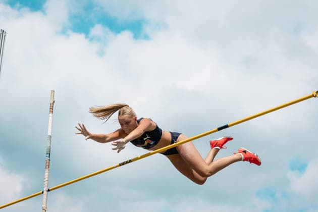 Gretzler Line (USC Mainz, 1143, Stabhochsprung Frauen), GER, Leichtathletik, Athletics, Deutsche Meisterschaften U18 U23, Wattenscheid, 03.07.2026, GER, Leichtathletik, Athletics, Deutsche Meisterschaften U18 U23, Wattenscheid, 03.07.2026 Wattenscheid *** Gretzler Line USC Mainz, 1143, Women s Pole Vault, GER, Track and Field, Athletics, German U18 and U23 Championships, Wattenscheid, July 3, 2026, GER, Track and Field, Athletics, German U18 and U23 Championships, Wattenscheid, July 3, 2026, Wattenscheid Copyright: xStefanxMayerx EP_SMR