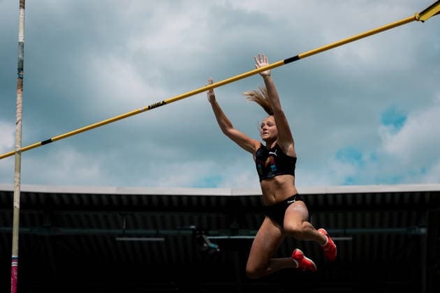 Gretzler Line (USC Mainz, 1143, Stabhochsprung Frauen), GER, Leichtathletik, Athletics, Deutsche Meisterschaften U18 U23, Wattenscheid, 03.07.2026, GER, Leichtathletik, Athletics, Deutsche Meisterschaften U18 U23, Wattenscheid, 03.07.2026 Wattenscheid *** Gretzler Line USC Mainz, 1143, Women s Pole Vault, GER, Track and Field, Athletics, German U18 and U23 Championships, Wattenscheid, July 3, 2026, GER, Track and Field, Athletics, German U18 and U23 Championships, Wattenscheid, July 3, 2026, Wattenscheid Copyright: xStefanxMayerx EP_SMR
