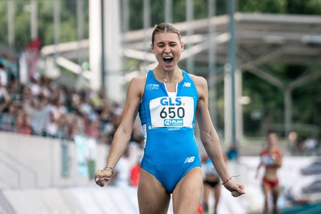 Martin Johanna (1. LAV Rostock, 650, 400m Frauen), GER, Leichtathletik, Athletics, Deutsche Meisterschaften U18 U23, Wattenscheid, 03.07.2026, GER, Leichtathletik, Athletics, Deutsche Meisterschaften U18 U23, Wattenscheid, 03.07.2026 Wattenscheid *** Martin Johanna 1 LAV Rostock, 650, Women s 400m, GER, Track and Field, Athletics, German U18 and U23 Championships, Wattenscheid, July 3, 2026, GER, Track and Field, Athletics, German U18 and U23 Championships, Wattenscheid, July 3, 2026, Wattenscheid Copyright: xStefanxMayerx EP_SMR