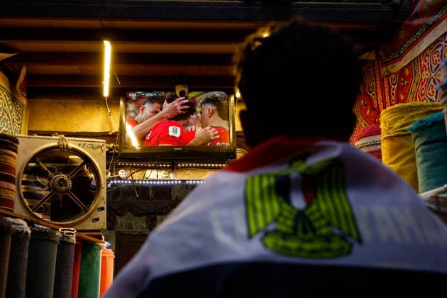 World Cup 2026: Egypt V Australia Egyptian football fans watch the FIFA World Cup, WM, Weltmeisterschaft, Fussball 2026 Round of 32 match between Egypt and Australia in Cairo, Egypt, on July 3, 2026. Cairo Egypt  Copyright: xDoaaxAdelx originalFilename:ahmed-notitle260704_npJKB.jpg