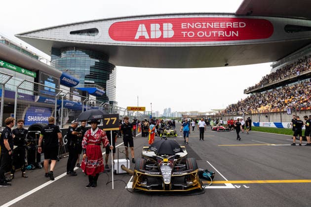 2026 FORMULA E SHANGHAI ePRIX grille de depart, starting grid, illustration, during the Shanghai ePrix, 12th and 13th round of the 2025-26 ABB FIA Formula E World Championship, WM, Weltmeisterschaft on the Shanghai International Circuit from July 3 to 5, 2026 in Shanghai, China - ShanghaiChina  Copyright: xDamienxDoumerguex