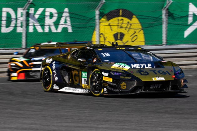 04.07.2026 - Motorsport - Rennwochenende Norisring Nürnberg 2026 - Internationales ADAC Norisring Speedweekend - DCDE - xdcxdex - DTM - Maximilian Paul (TGI Team by GRT, Lamborghini) vor Timo Glock (Dörr Doerr Motorsport, McLaren) *** July 4, 2026 Motorsport Race Weekend at the Norisring, Nuremberg 2026 International ADAC Norisring Speed Weekend DCDE xdcxdex DTM Maximilian Paul TGI Team by GRT, Lamborghini ahead of Timo Glock Dörr Doerr Motorsport, McLaren