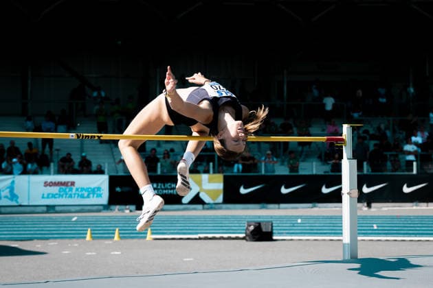 Voelcker Lea (Munich Athletics, 370, Hochsprung Frauen), GER, Leichtathletik, Athletics, Deutsche Meisterschaften U18 U23, Wattenscheid, 04.07.2026, GER, Leichtathletik, Athletics, Deutsche Meisterschaften U18 U23, Wattenscheid, 04.07.2026 Wattenscheid *** Lea Voelcker, Munich Athletics, 370, Women s High Jump, GER, Track and Field, Athletics, German U18 and U23 Championships, Wattenscheid, July 4, 2026, GER, Track and Field, Athletics, German U18 and U23 Championships, Wattenscheid, July 4, 2026, Wattenscheid Copyright: xStefanxMayerx EP_SMR