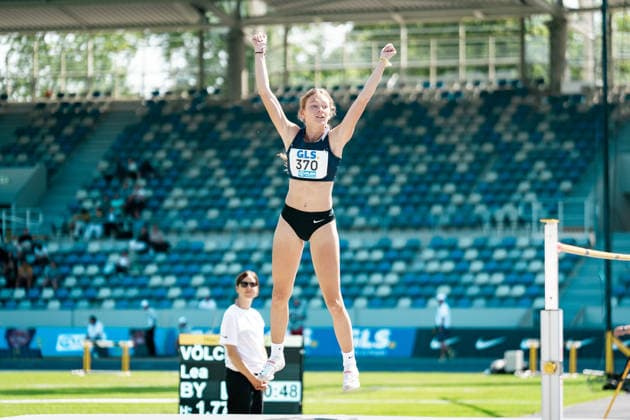 Voelcker Lea (Munich Athletics, 370, Hochsprung Frauen), GER, Leichtathletik, Athletics, Deutsche Meisterschaften U18 U23, Wattenscheid, 04.07.2026, GER, Leichtathletik, Athletics, Deutsche Meisterschaften U18 U23, Wattenscheid, 04.07.2026 Wattenscheid *** Lea Voelcker, Munich Athletics, 370, Women s High Jump, GER, Track and Field, Athletics, German U18 and U23 Championships, Wattenscheid, July 4, 2026, GER, Track and Field, Athletics, German U18 and U23 Championships, Wattenscheid, July 4, 2026, Wattenscheid Copyright: xStefanxMayerx EP_SMR