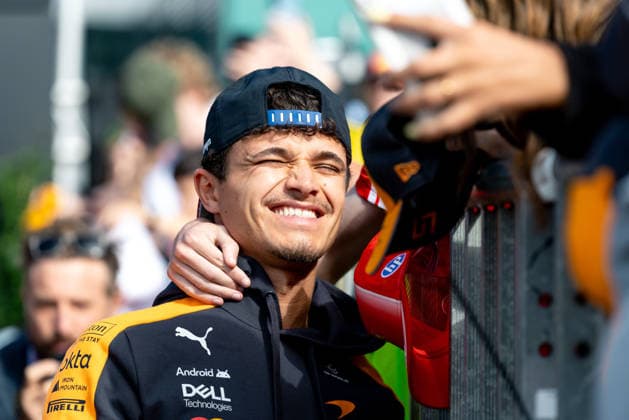 July 4, 2026, Silverstone, Northamptonshire, United Kingdom: LANDO NORRIS (1, McLaren Mastercard F1 Team, GBR, British F1 Driver, MCL40) during drivers arrival on quali and sprint day (saturday) at the Formula 1 Pirelli British Grand Prix 2026 at Silverstone Circuit Silverstone United Kingdom - ZUMAr193 20260704_zsp_r193_014 Copyright: xSaraxRuffonix