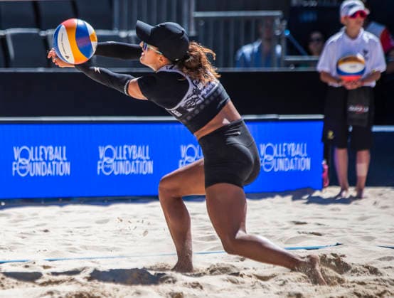 July 4, 2026, Gstaad, Bern, Switzerland: Gstaad Switzerland, 07 04 2026: MEGAN RICE of USA is in action during Swatch Beach Pro Gstaad 2026, Swatch Beach Pro Gstaad 2026 took place in the famous ski resort and which organizes events like the EFG Swiss Open Gstaad ATP, Tennis Herren 250 and the Polo Gold Club Gstaad 2024 and took place at Roy Emerson Arena in Gstaad. Gstaad Switzerland - ZUMAd206 20260704_zip_d206_018 Copyright: xEricxDubostx
